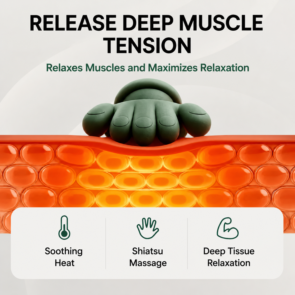 Heated Neck & Shoulder Massager with Deep Tissue & Heat Therapy